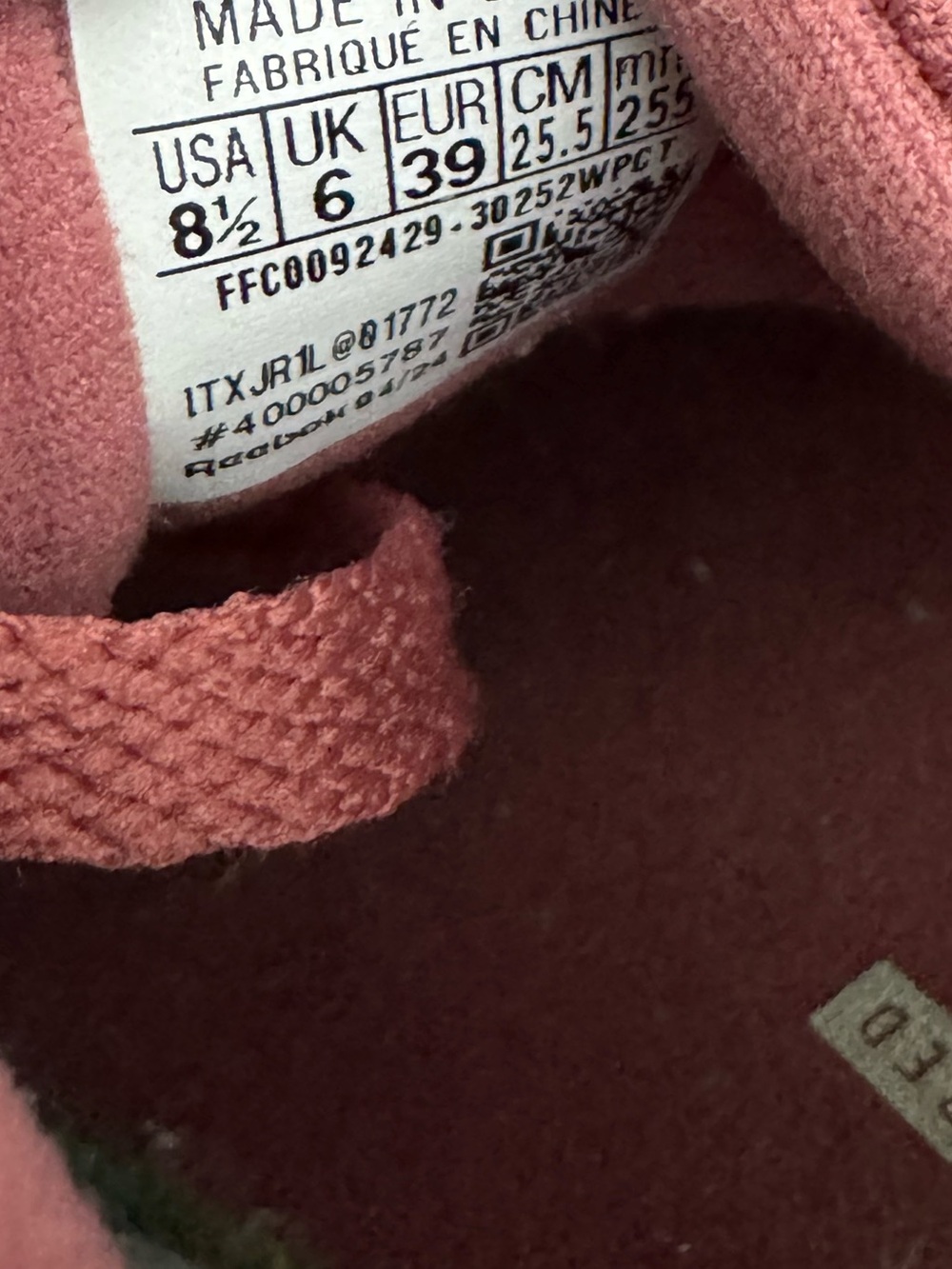 Reebok Club C Grounds Pink Suede Gum Sole Sneakers Women’s Size 8.5 - Picture 9 of 10